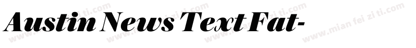 Austin News Text Fat字体转换